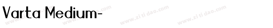 Varta Medium字体转换